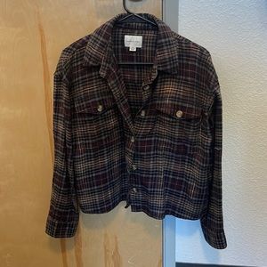 Brand New American Eagle Cropped Flannel
